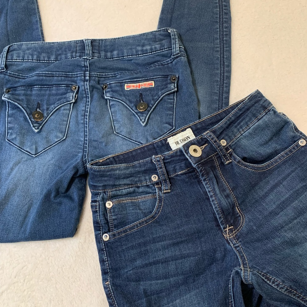 2 pair Girl Hudson Jeans 8/10